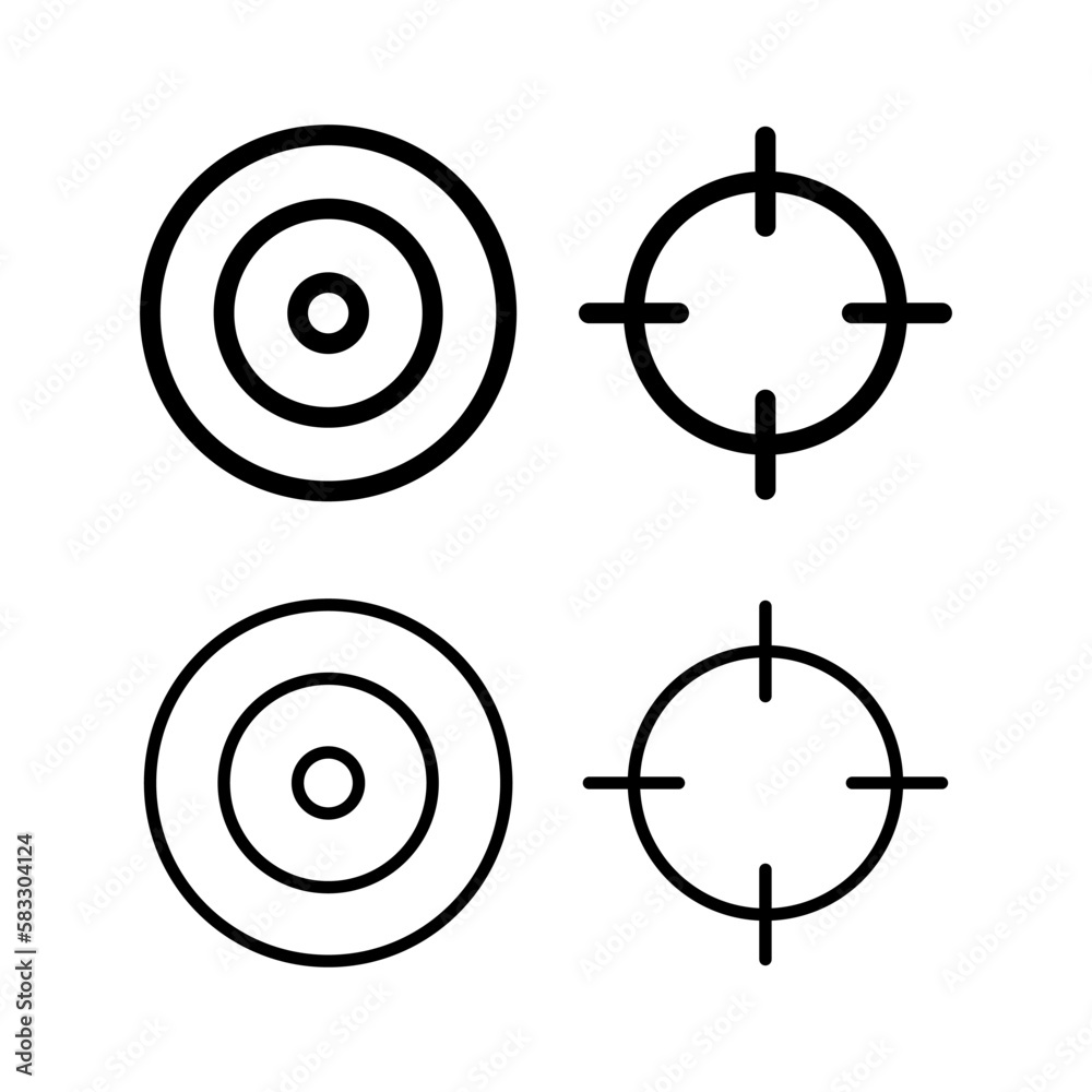Target icon vector illustration. goal icon vector. target marketing sign and symbol Target icon vector illustration. goal icon vector. target marketing sign and symbol