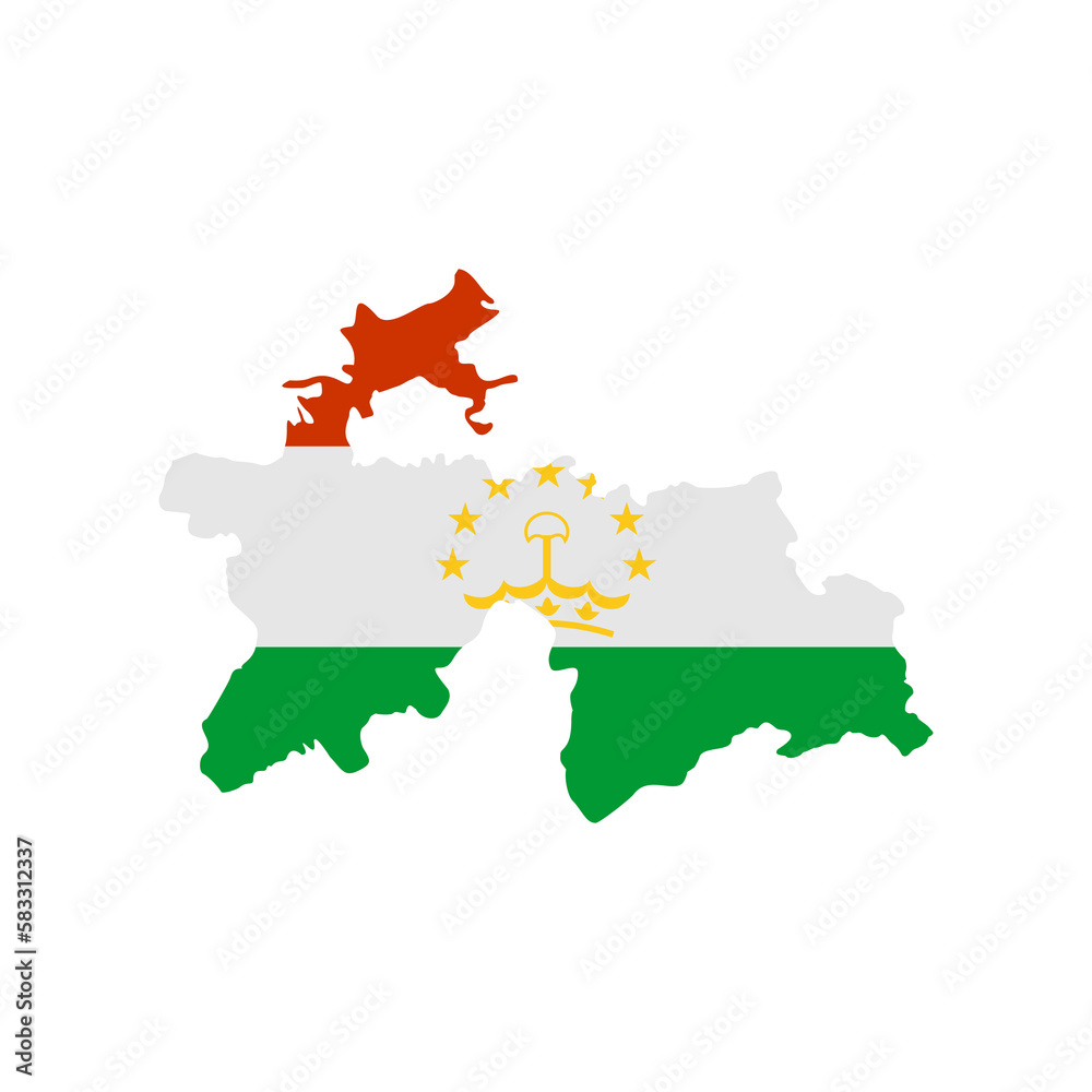 Fototapeta premium Tajikistan flags icon set, Tajikistan independence day icon set vector sign symbol