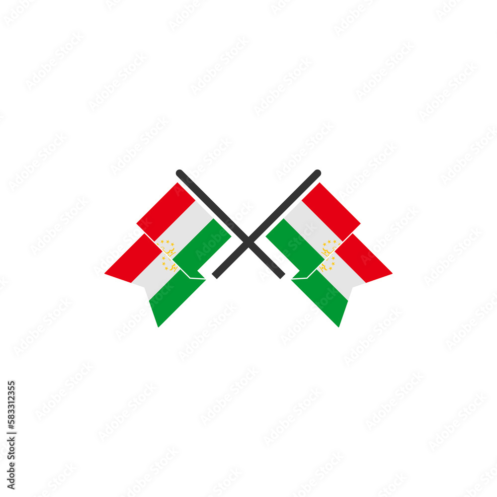 Tajikistan flags icon set, Tajikistan independence day icon set vector sign symbol Tajikistan flags icon set, Tajikistan independence day icon set vector sign symbol