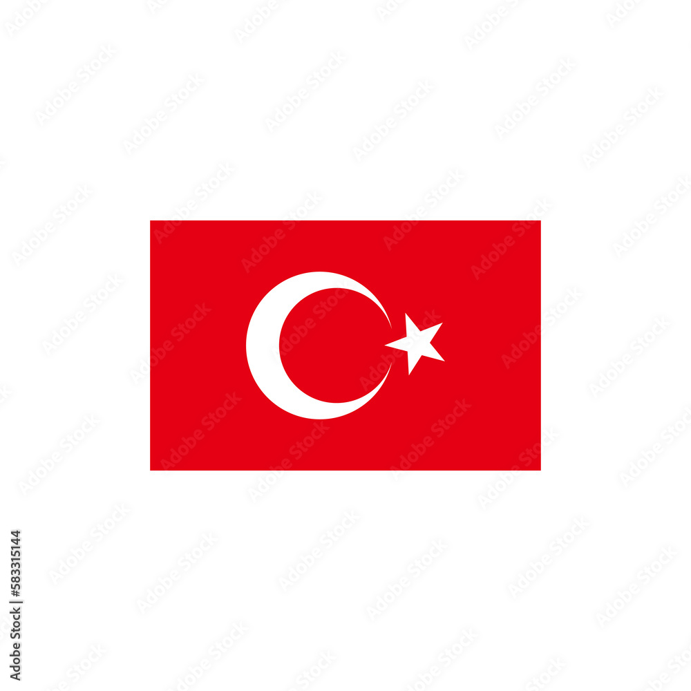 Obraz premium Turkey flags icon set, Turkey independence day icon set vector sign symbol