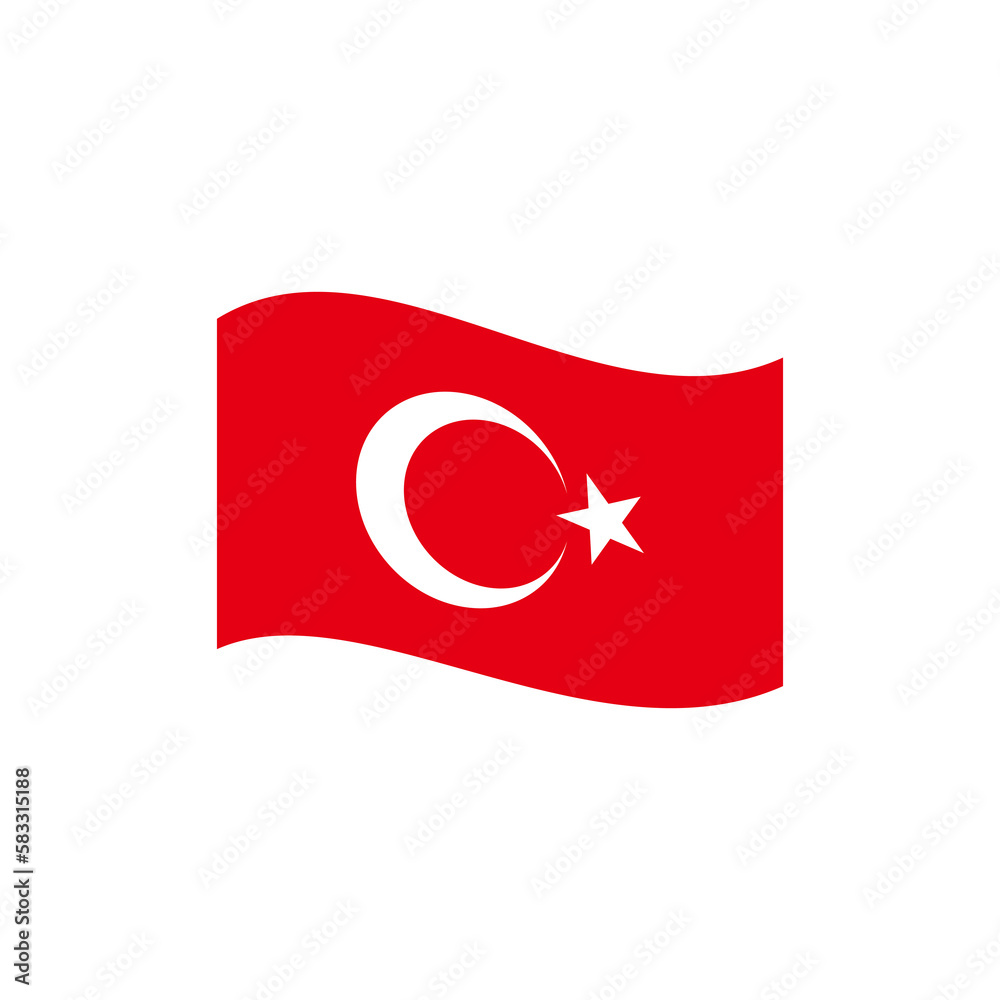 Turkey flags icon set, Turkey independence day icon set vector sign symbol Turkey flags icon set, Turkey independence day icon set vector sign symbol