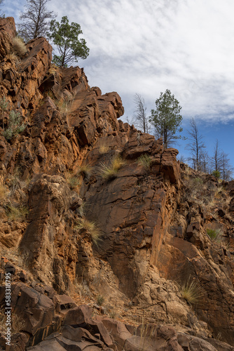 formation in the mountains