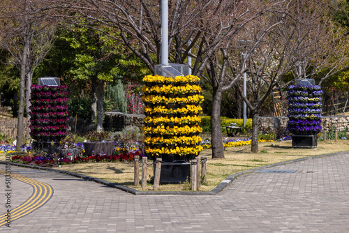 Obraz w ramie 花のタワー