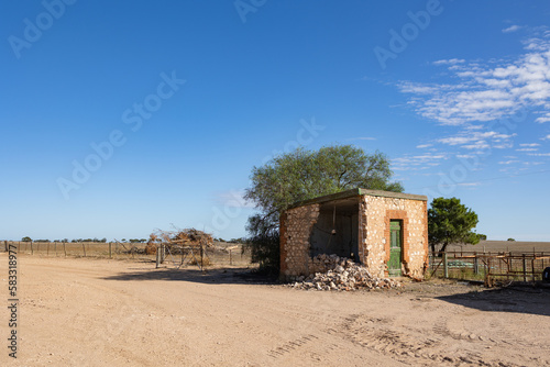 ruins of the old house