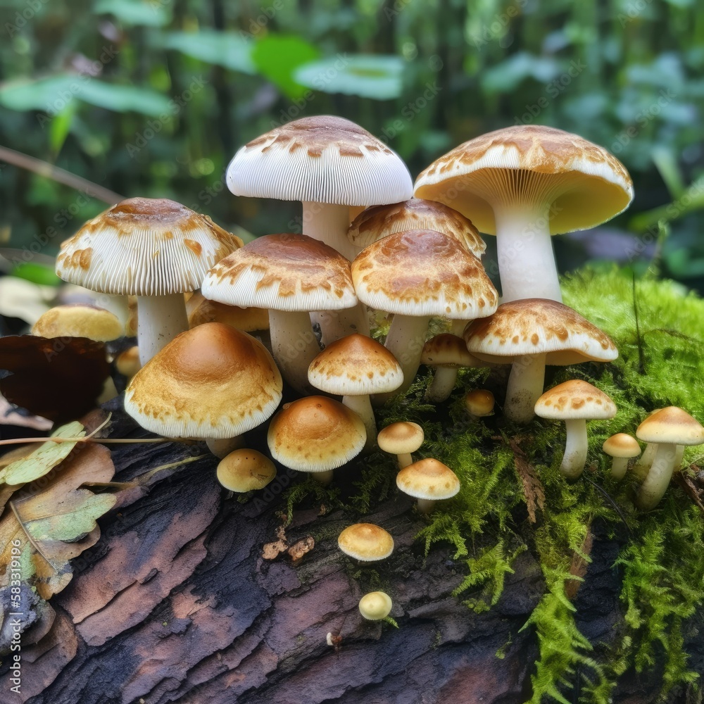 Mushrooms in the Forest - Generated by Generative Ai Mushrooms in the Forest - Generated by Generative Ai