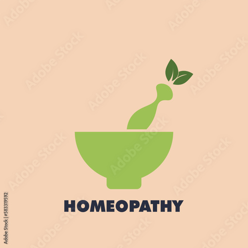 HOMEOPATHY POSTER DESIGN VECTOR ELEMENT