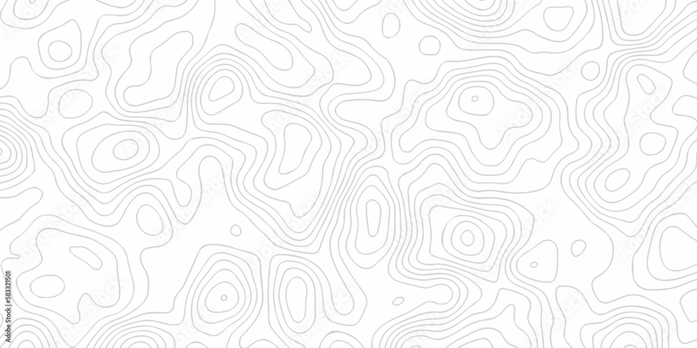 Topographic map. Geographic mountain relief. Abstract lines background. Contour maps. Vector illustration, Topo contour map on white background, Topographic contour lines vector map seamless pattern.