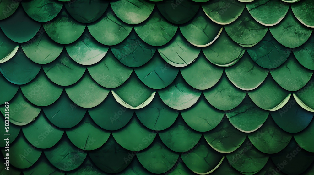 Emerald green fish scale pattern background wallpaper Emerald green fish scale pattern background wallpaper