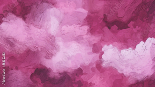 Abstract pink and white background with clouds 
