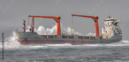 the ship is stranded