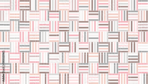 Geometric asian monochrome seamless vector pattern including traditional korean motive with typical lines and elements