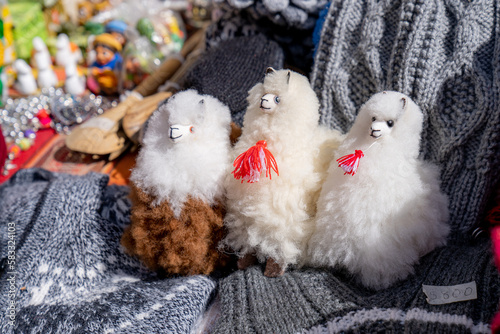 Three llamas dolls