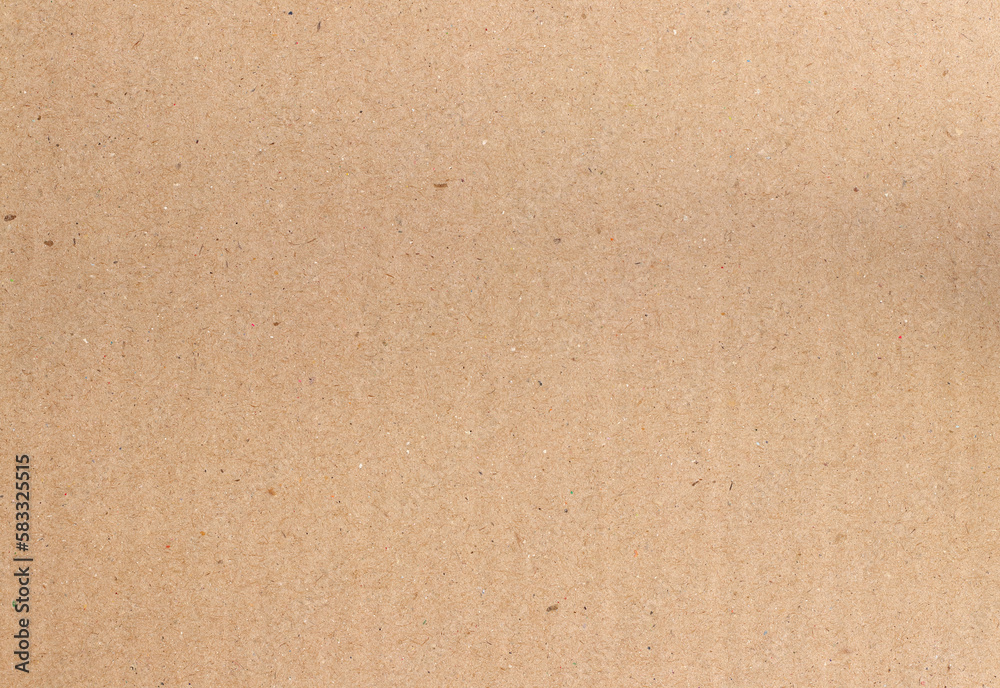 Fototapeta premium Brown cardboard sheet abstract background, texture of recycle paper box in old vintage pattern for design art work.