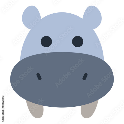Hippopotamus icon