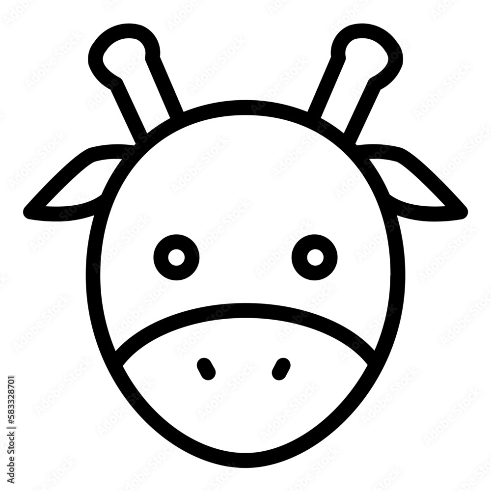 Obraz premium Giraffe icon