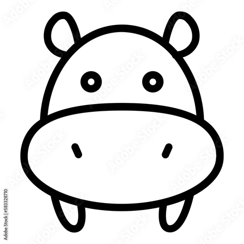 Hippopotamus icon