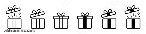 Photographie Gift box icon