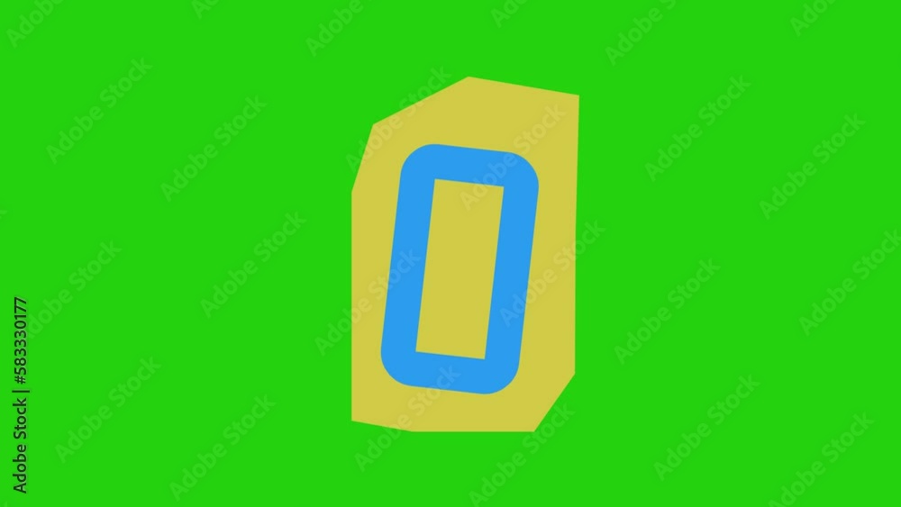 Alphabet O- Ransom note Animation paper cut on green screen Alphabet O- Ransom note Animation paper cut on green screen