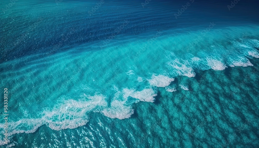 Fototapeta premium blue sea and sky Generative Ai