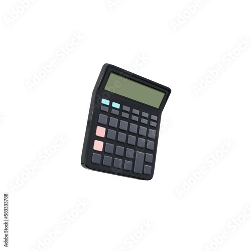 Calculator 3D illustration, icon, Several View Pack Render, HD, Premium Quality, Alpha Background