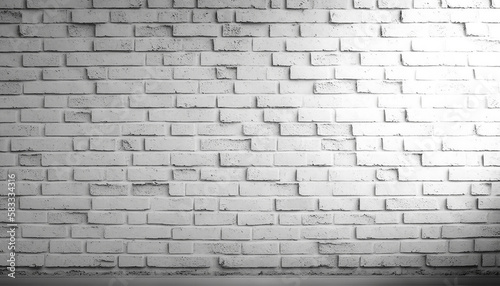 Abstract texture stained stucco  light gray  old White brick wall background Generative AI