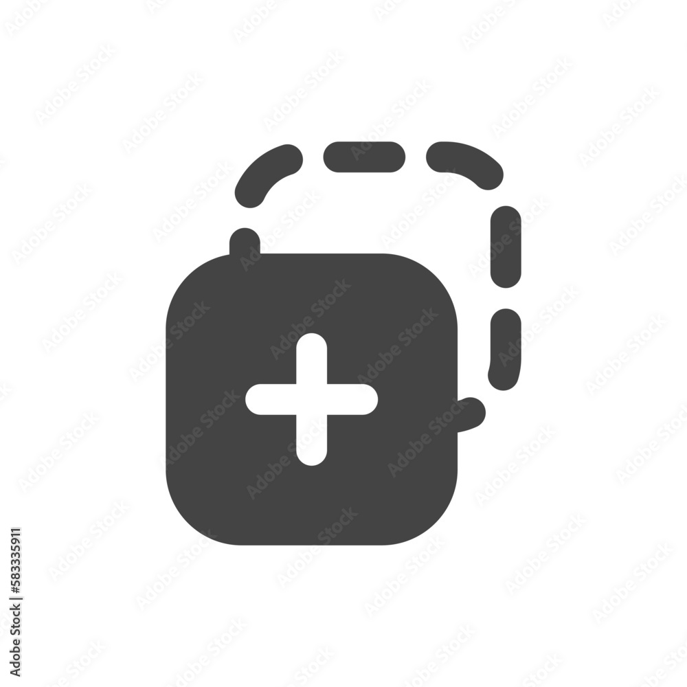 Fototapeta premium Essential and Interface Icon in Solid Style