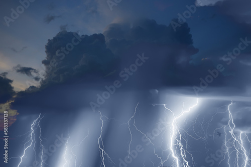 lightning storm in the sky abstract background weather  light background