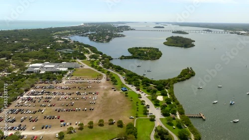 Aerial video West Sidney Johnston Catts Park Vero Beach FL photo