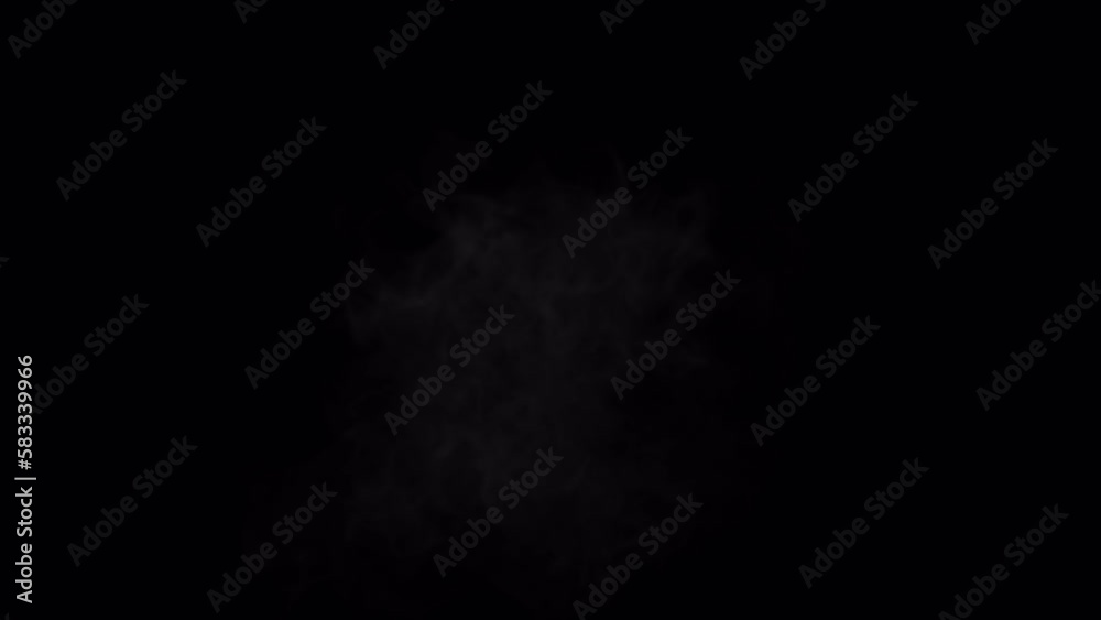 Aerial white smoke blowing overlay isolated on alpha background in 4K Aerial white smoke blowing overlay isolated on alpha background in 4K