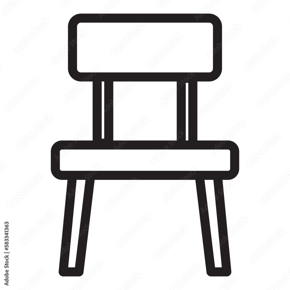 chair line icon chair line icon
