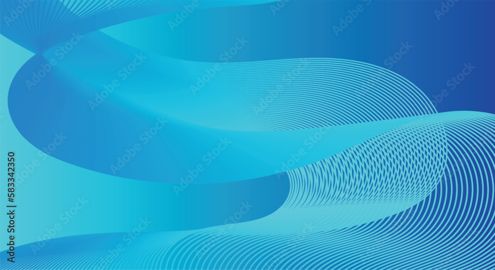abstract blue wave background