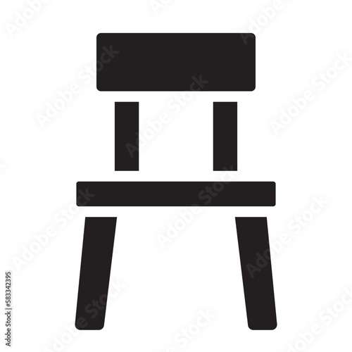 chair glyph icon