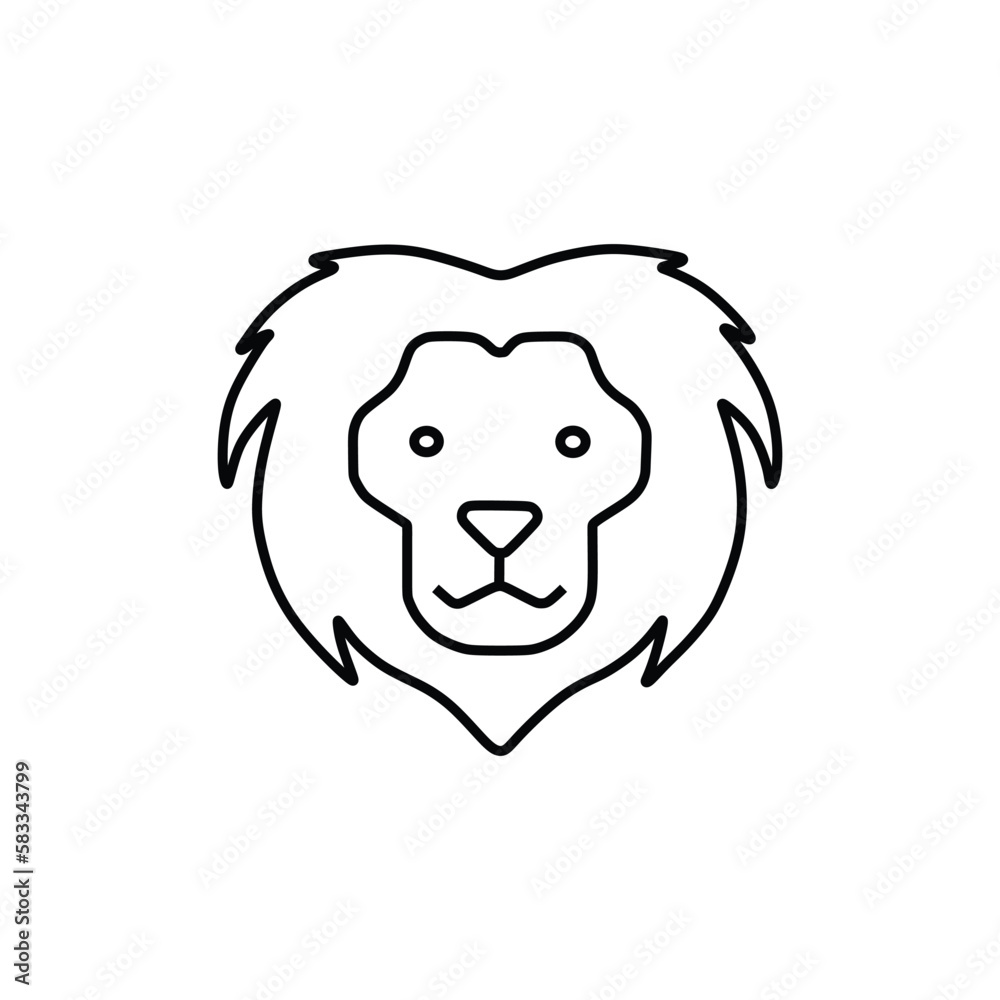 a lion with a cheerful smiling mouth a lion with a cheerful smiling mouth