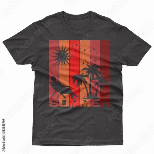 Summer T-Shirt Design.