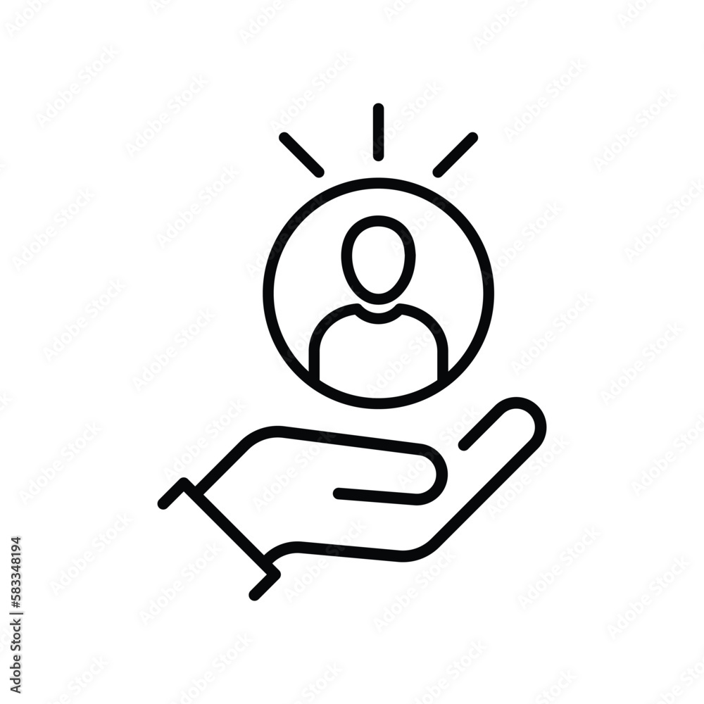 thin line customer or client retention. concept of niche marketing and consumer or worker support. flat linear style trend modern simple logotype graphic art design isolated on white background thin line customer or client retention. concept of niche marketing and consumer or worker support. flat linear style trend modern simple logotype graphic art design isolated on white background
