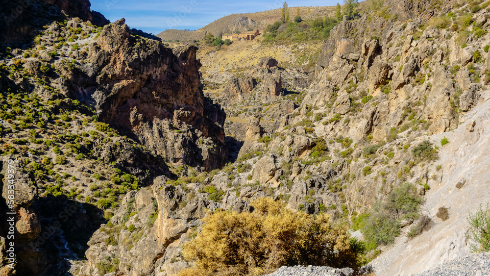 Canyon of the region of the Alpujarras of Granada Canyon of the region of the Alpujarras of Granada