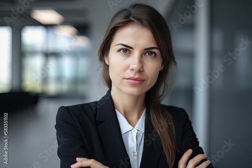 business woman , office background, ai generated