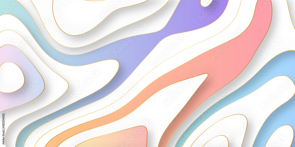 Pastel hand drawn psychedelic groovy background. Colorful psychedelic optical illusion. Trippy distorted image with light diffraction effect in the psychedelic style. Modern colorful papercut design Pastel hand drawn psychedelic groovy background. Colorful psychedelic optical illusion. Trippy distorted image with light diffraction effect in the psychedelic style. Modern colorful papercut design