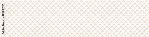 White seamless waffle towel fabric texture vector. Abstract 3d cotton weave background cloth material structure. Clean wafer surface textile wallpaper repeat illustration. Simple motif backdrop.