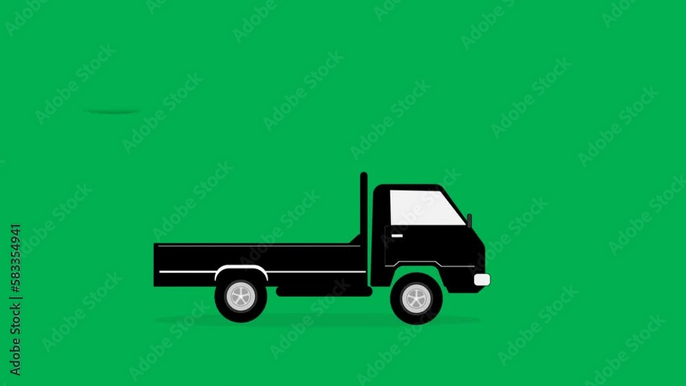 An illustrative cartoon design of a pick up track carrying a big bag of money, suitable for finance or business presentation. An illustrative cartoon design of a pick up track carrying a big bag of money, suitable for finance or business presentation.
