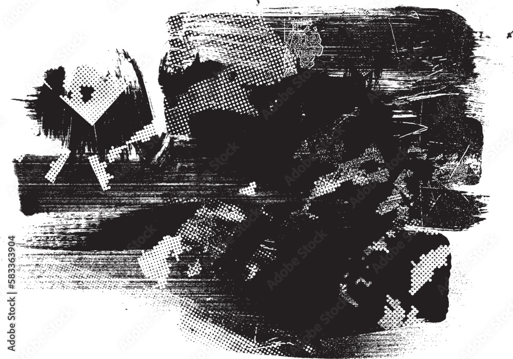 Glitch distorted geometric shape . Noise destroyed logo . Trendy defect ...