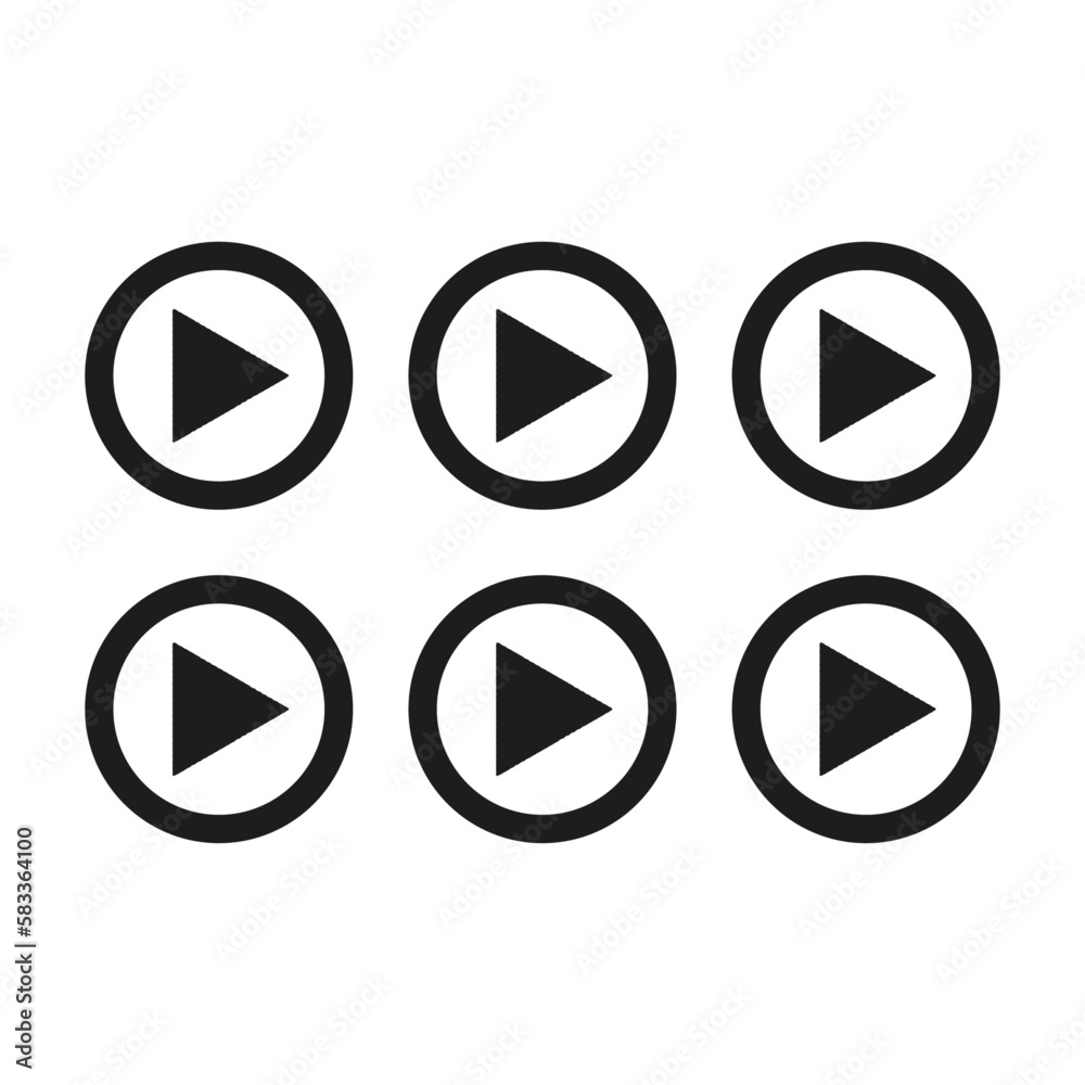 Play Icons for Graphic Design Projects Play Icons for Graphic Design Projects