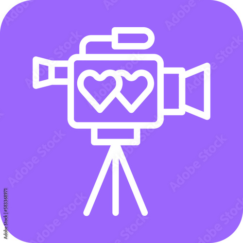 Vector Design Video Camera Icon Style