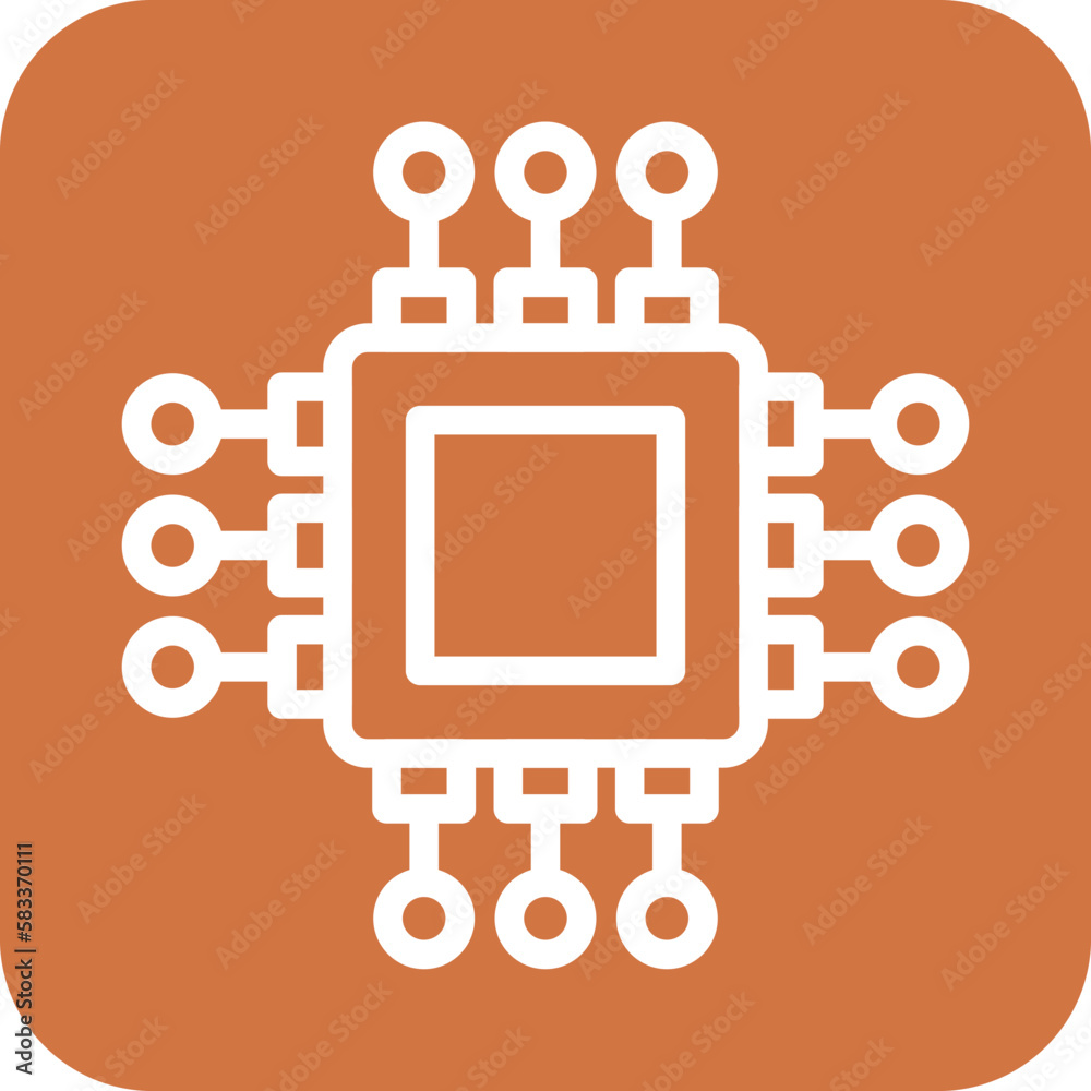 Vector Design Processor Icon Style Vector Design Processor Icon Style