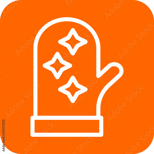 Vector Design Oven Mitt Icon Style