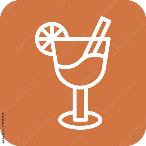 Vector Design Mulled Wine Icon Style