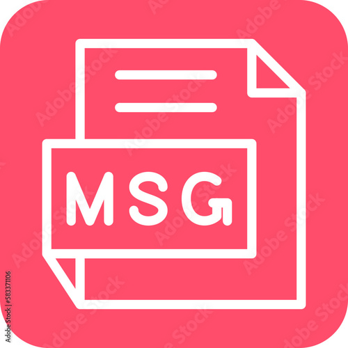 Vector Design MSG Icon Style