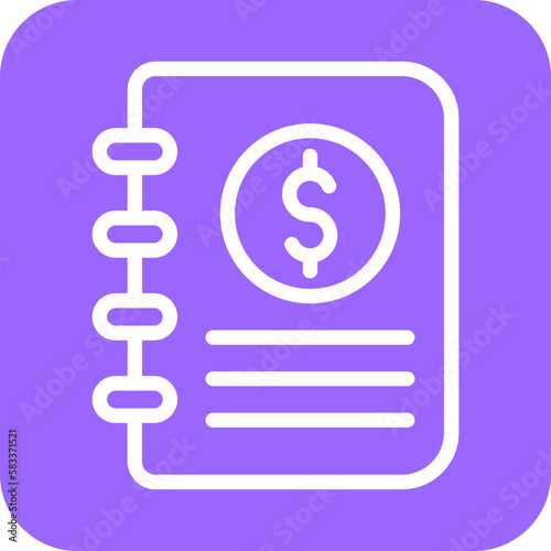 Vector Design Accounting Book Icon Style