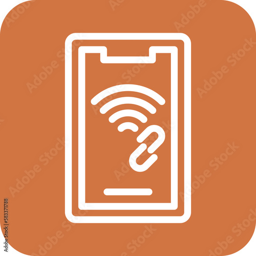 Vector Design Mobile Hotspot Icon Style