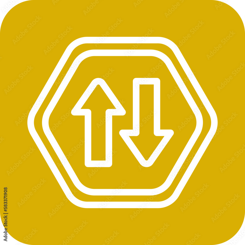 Vector Design Two Way Icon Style Vector Design Two Way Icon Style